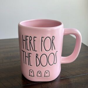 Rae Dunn Halloween pink & black mug